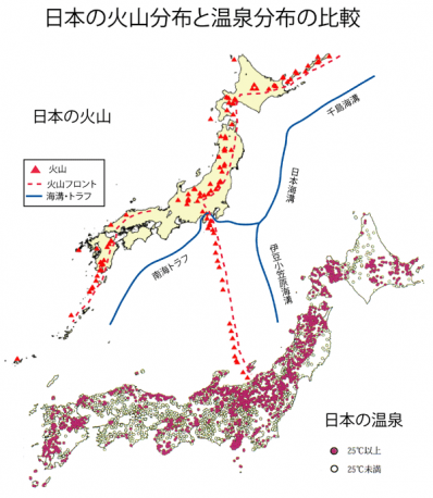 火山性温泉で有名な温泉は？