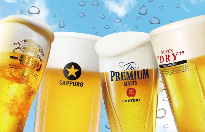 アサヒビール、キリンビール、サッポロビール、サントリー